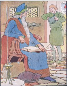 De ploeger ontmoet Merlin door Leonard Leslie Brooke